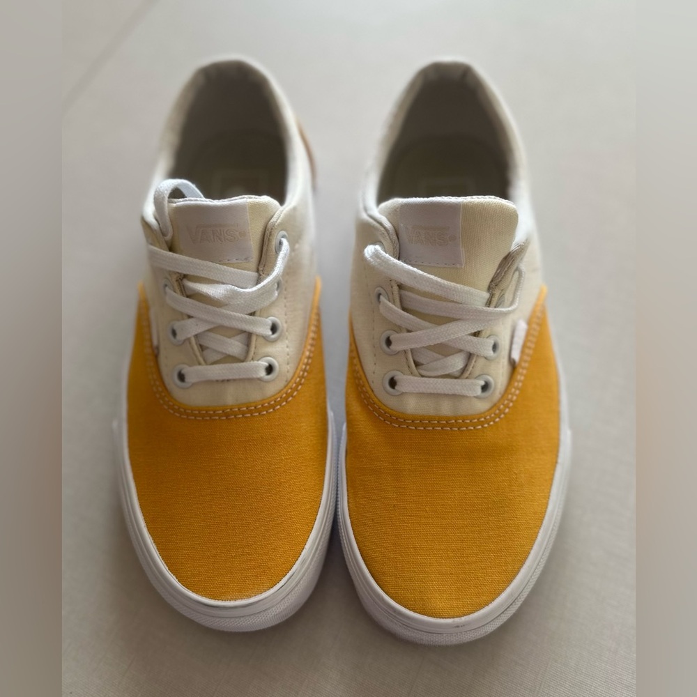 Woman's Yellow & Beige Vans